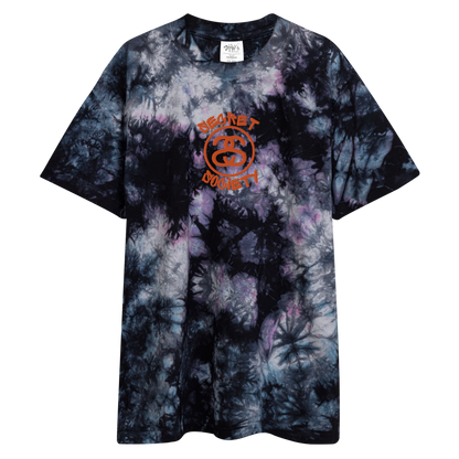 EMBROIDERED SECRET SOCIETY x SHAKAWEAR TIE-DYE TEE